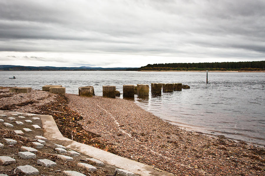 Pebbles Photograph - Findhorn Bay by Tom Gowanlock