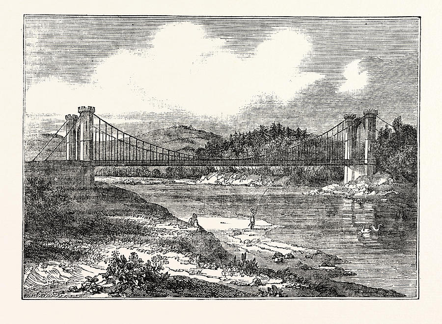 Findhorn Suspension Bridge Drawing by English School - Fine Art America