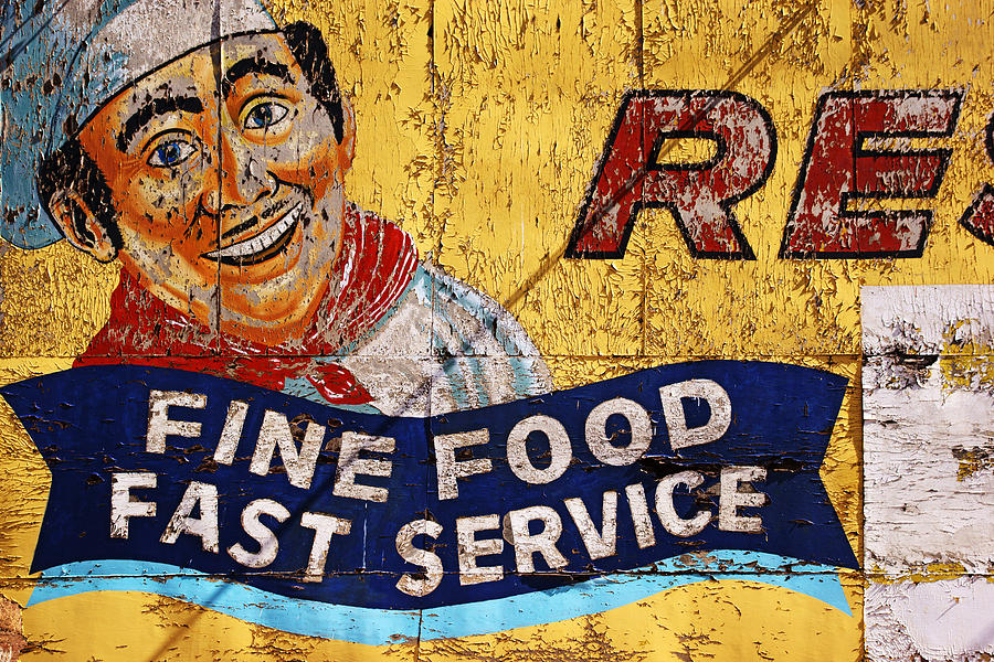 Fine Food Fast Service Photograph by Daniel Woodrum