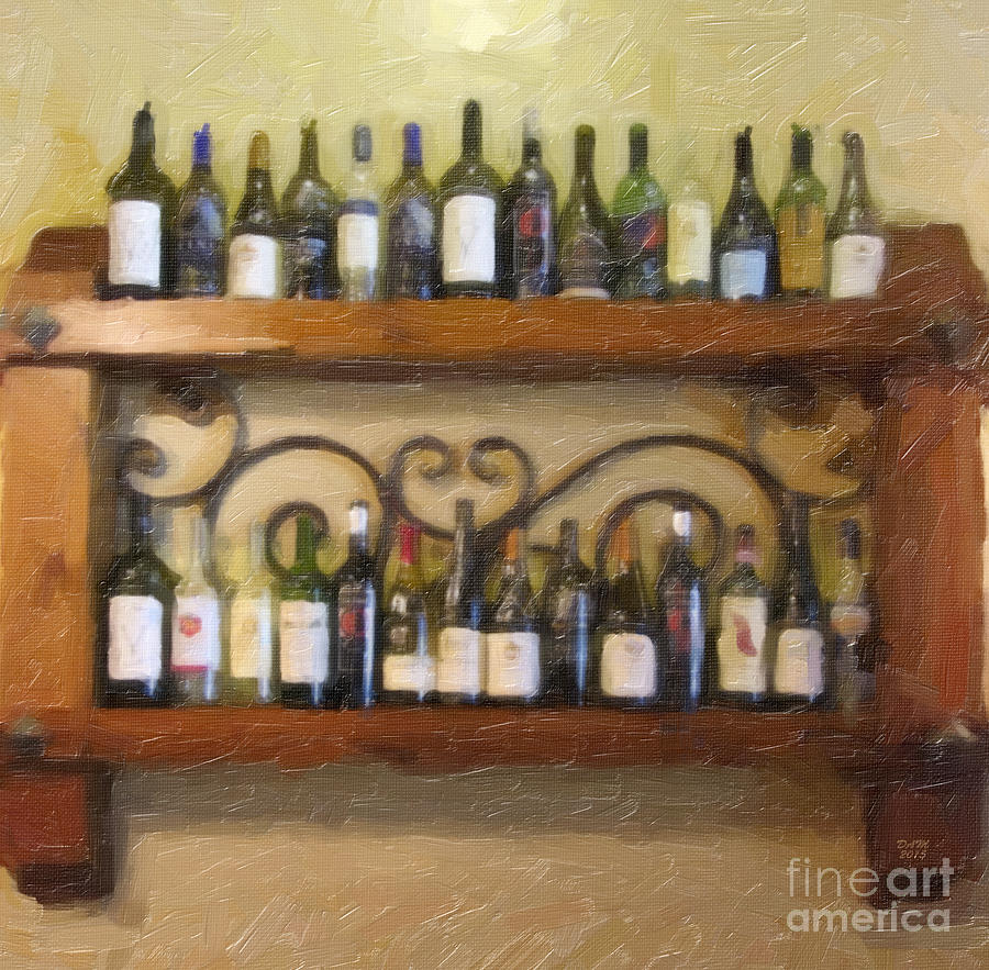 Fine Wine Painting by David Millenheft