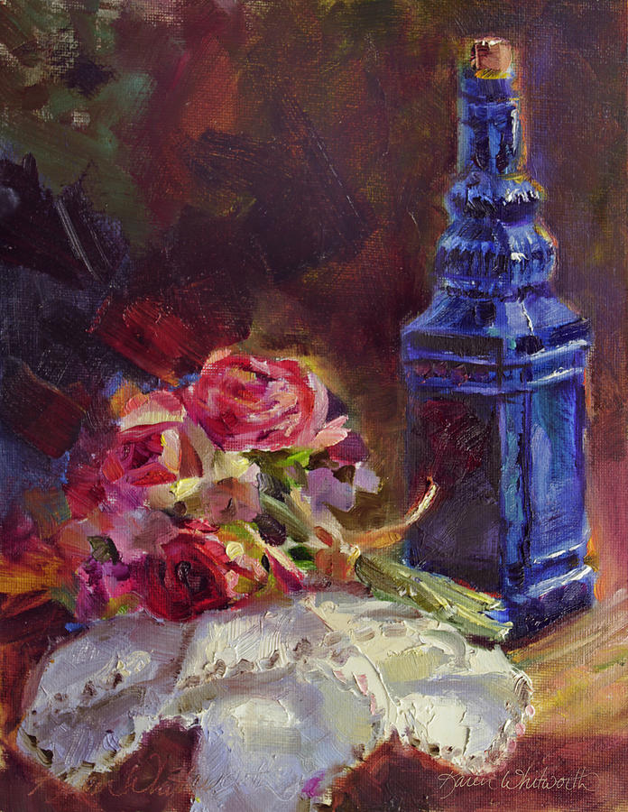 Finer Things Still Life by Karen Whitworth Painting by K Whitworth