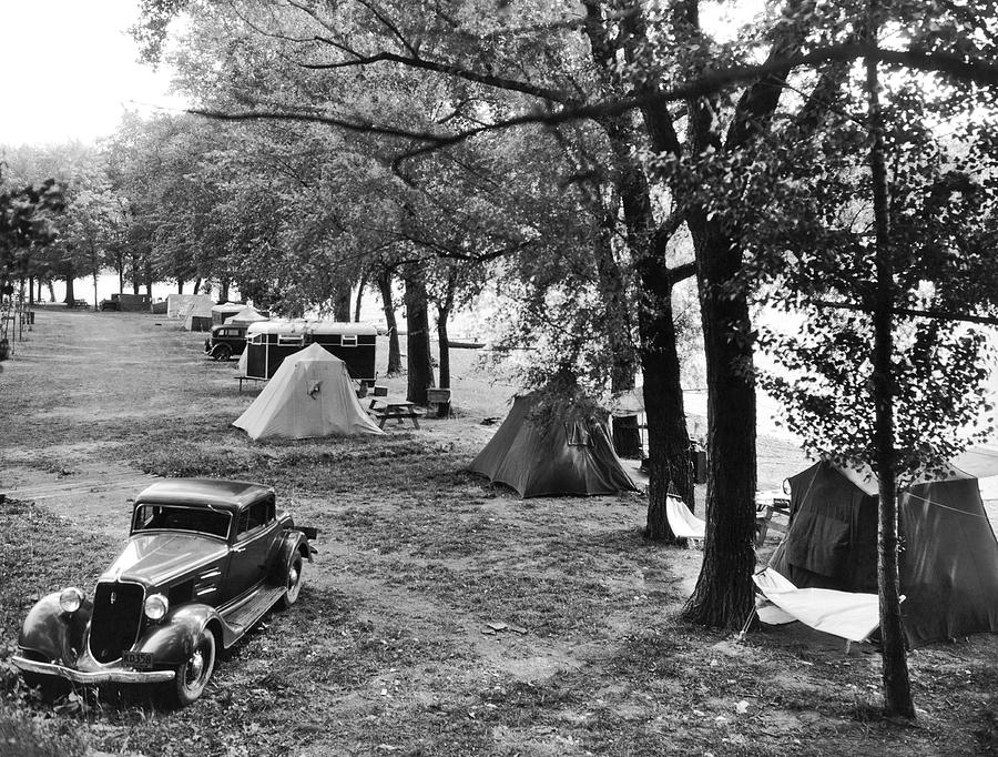 Finger Lakes Camping Photograph By Underwood Archives