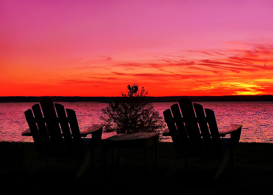 Finger Lakes Sunset Photograph by Mitchell R Grosky