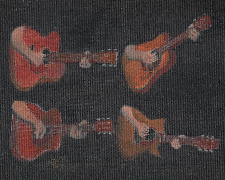 Finger Picking Good Painting by Cliff Wilson