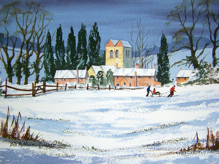 Fingest Village England  Painting by Bill Holkham