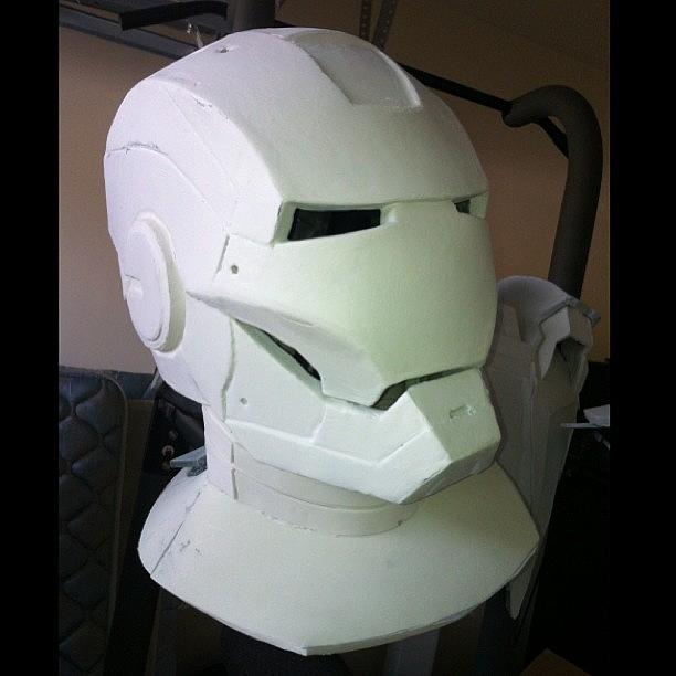 Avengers Photograph - Finished Helmet With Primer. Thought by Ed Loera