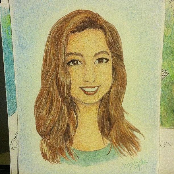 Portrait Photograph - Finished Portrait Of My Daughter. #art by Joanie Coyote