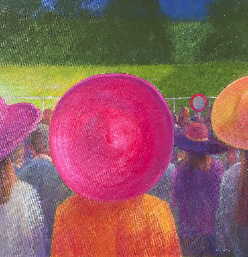 Hat Photograph - Finishing Post, Hats, 2014 Oil On Canvas by Lincoln Seligman
