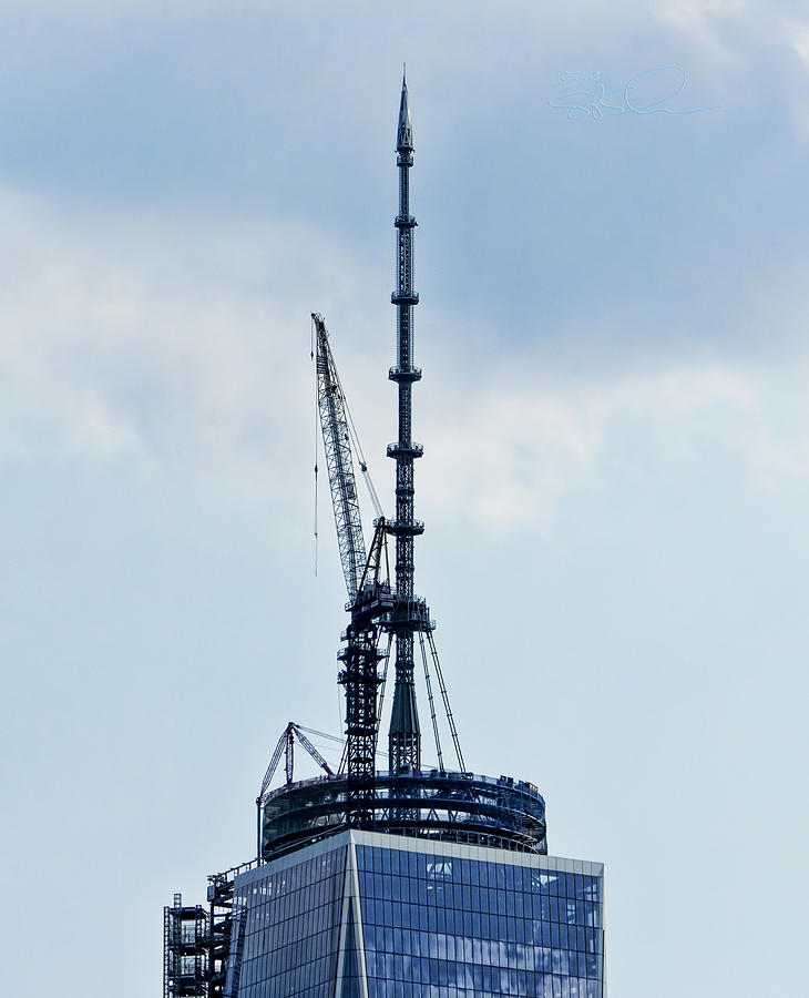Finishing WTC Antenna Photograph by S Paul Sahm