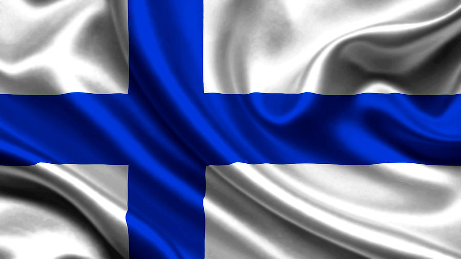 Flag Photograph - Finland Flag  by VRL Arts