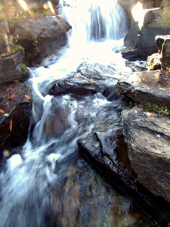 Waterfall Photograph - Finlay Park Waterfall by Lisa Wooten
