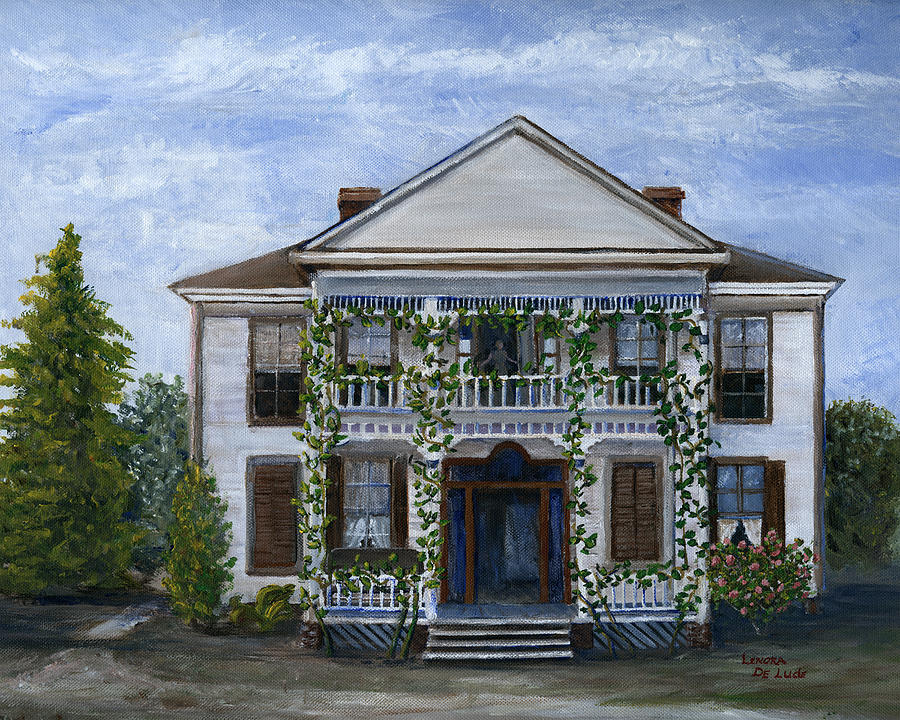 Landscape Painting - Finn Hotel Pleasant Hill Louisiana by Lenora  De Lude