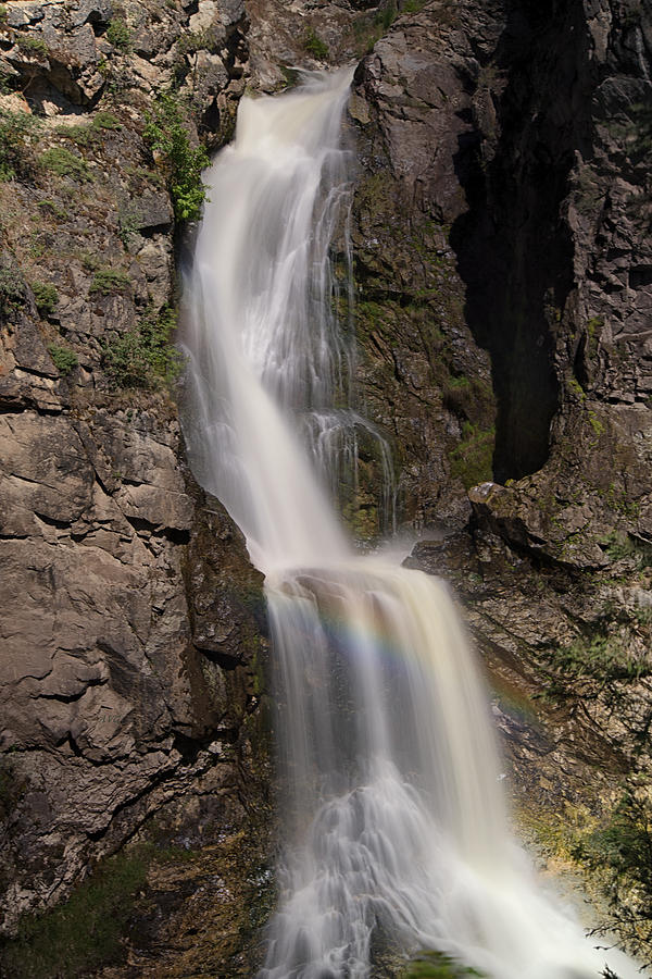 Fintry Falls and Rainbow Photograph by Allan Van Gasbeck