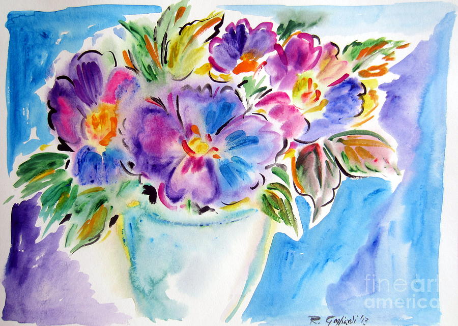 Fiori and fiori Painting by Roberto Gagliardi