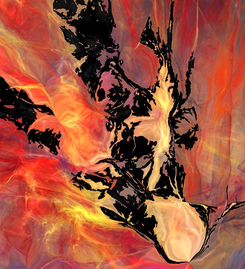 Fire 041214 Digital Art by David Lane