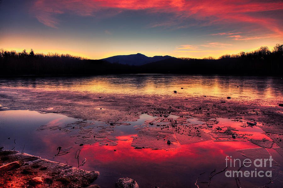 Fire and Ice at Price Photograph by Robert Loe