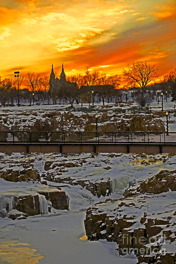 Sunset Photograph - Fire and Ice by Elizabeth Winter