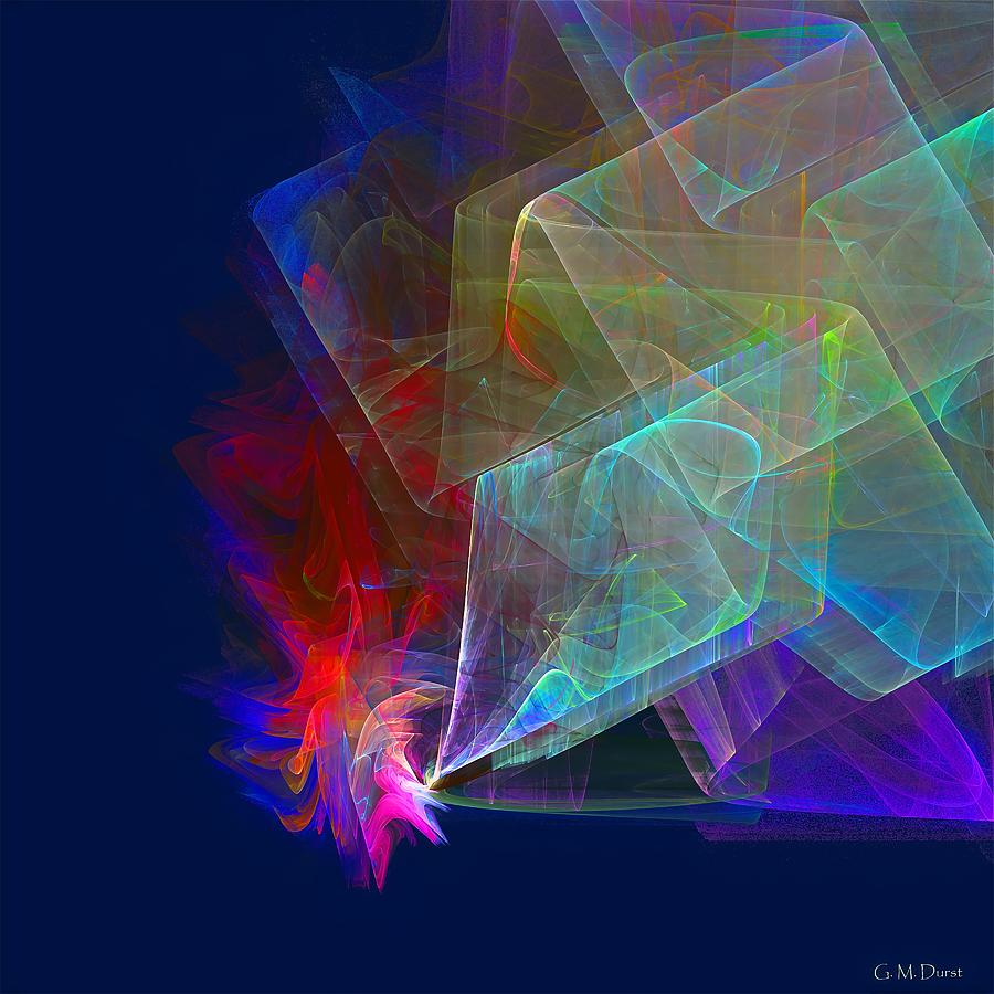 Abstract Digital Art - Fire and Ice by Michael Durst