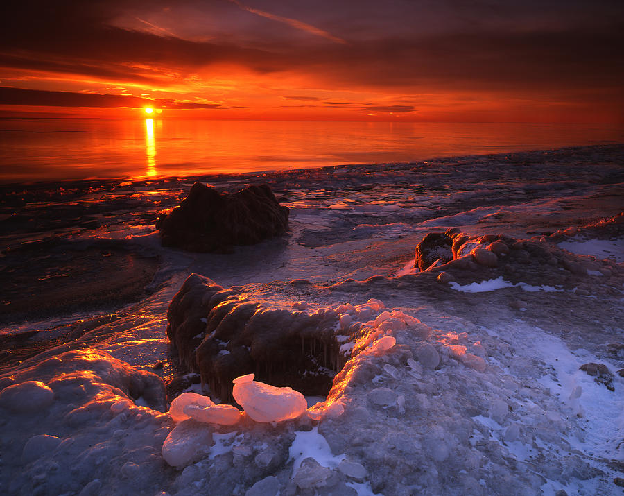 Fire and Ice Photograph by Ray Mathis