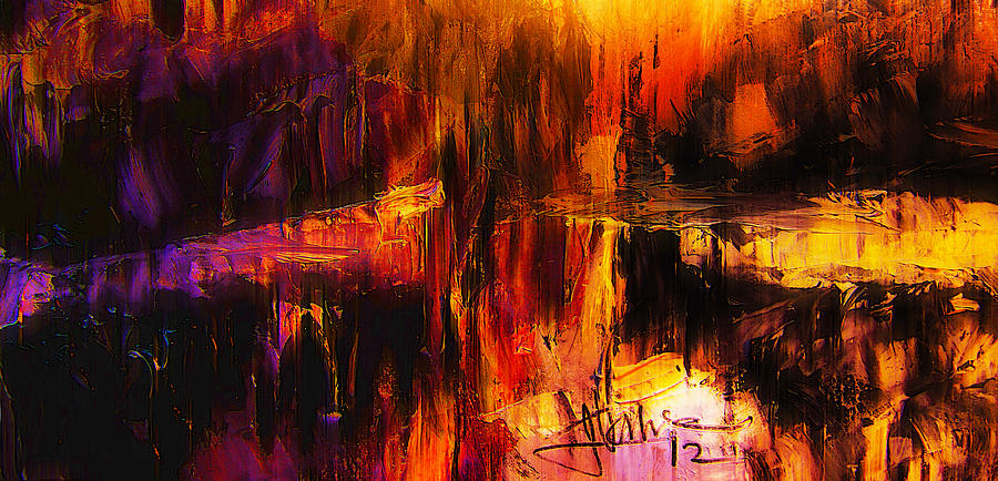 Fire and water Painting by Jim Vance