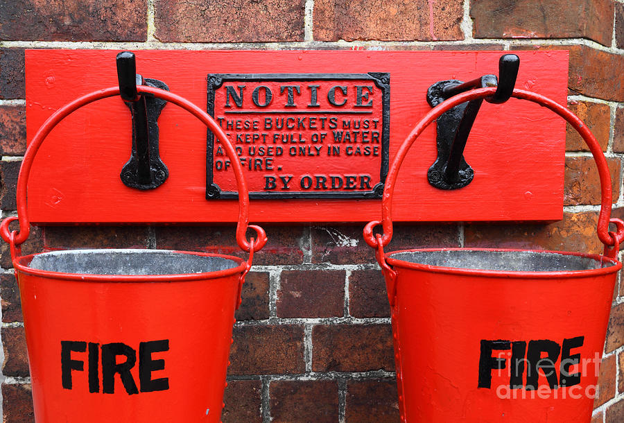 Fire Buckets 1 Photograph by James Brunker
