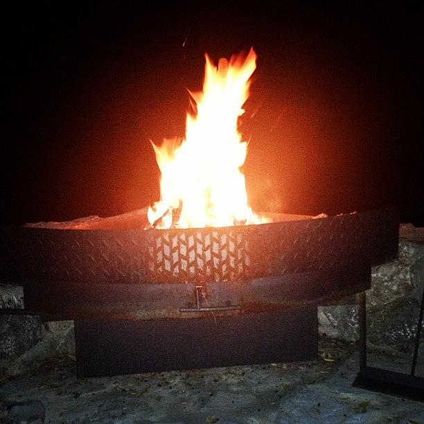 Chill Photograph - Fire Building! #mallorca #chilled by Jack Williams