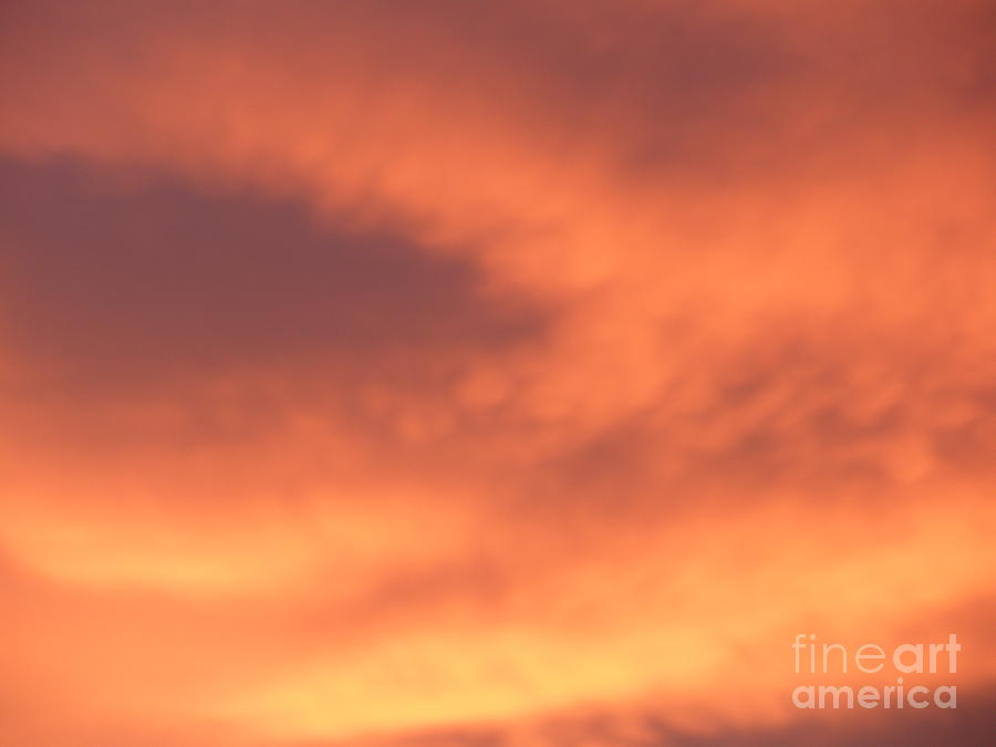 Fire Clouds Photograph by Joseph Baril