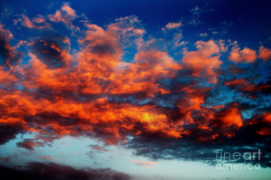 Fire Clouds Photograph by Randall Cogle