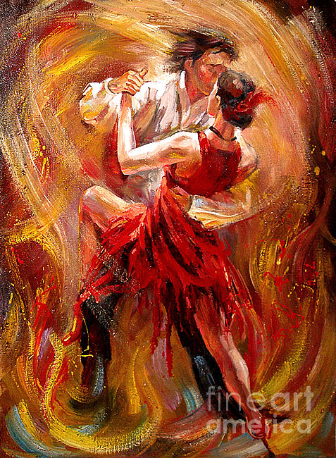 fire dancer art
