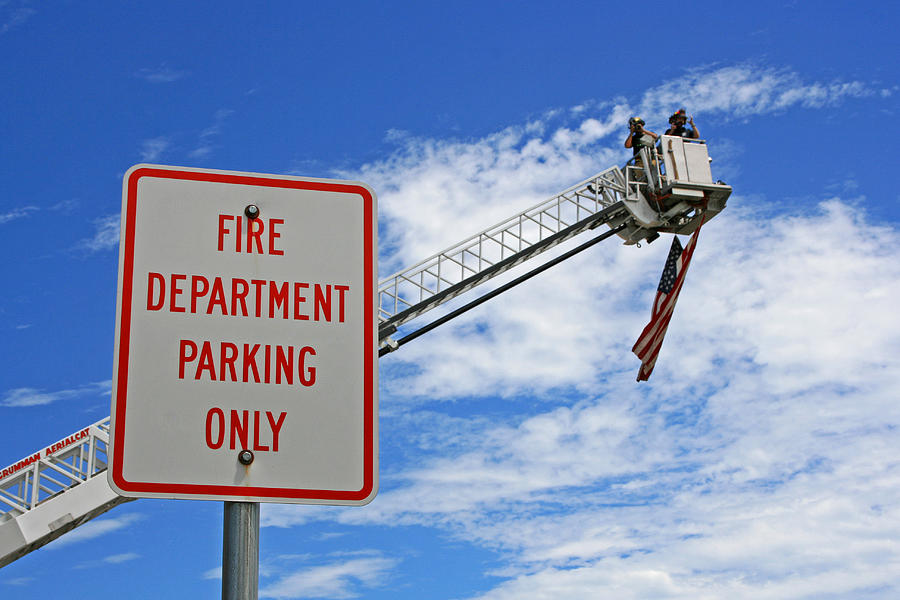 Fire Department Parking Only Photograph by Susan McMenamin