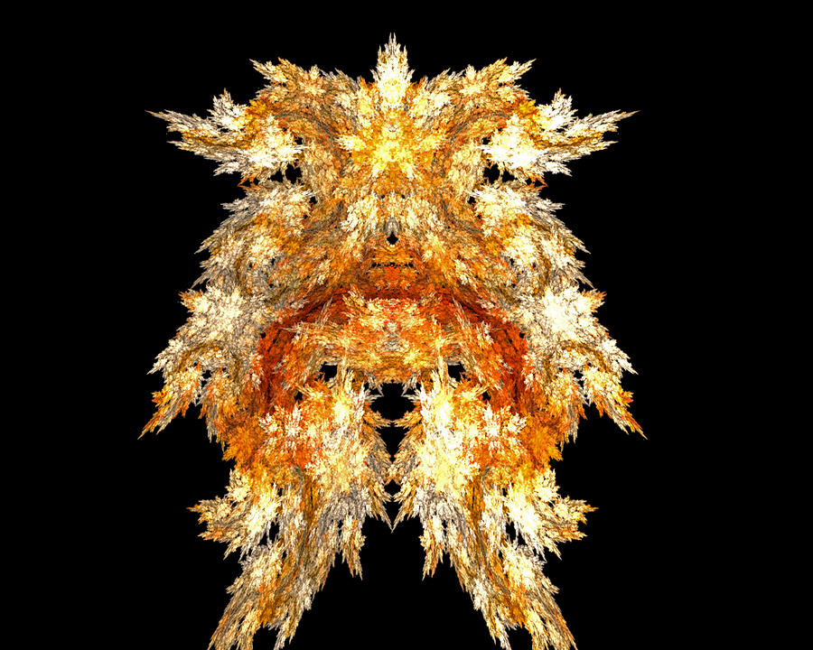 Fire Dog Digital Art by R Thomas Brass