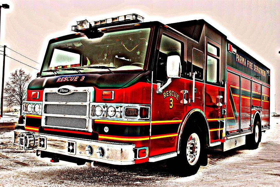 Fire Engine Red Photograph by Frozen in Time Fine Art Photography