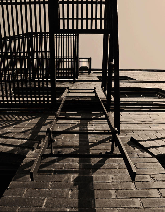 Fire Escape Sepia Photograph by Don Spenner