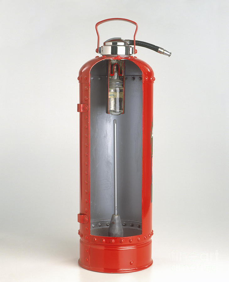 Still Life Photograph - Fire Extinguisher, Cross Section by Clive Streeter / Dorling Kindersley / Science Museum, London