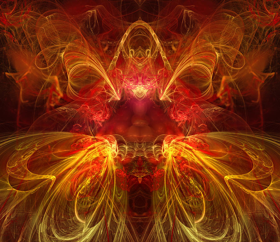 Fire Fairy Digital Art by Mary Almond