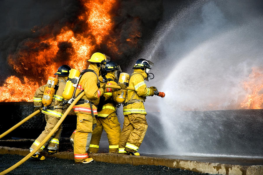 Fire Fighting Photograph by Shaunl