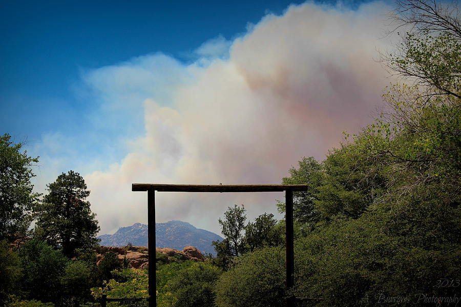 Fire from the Ranch Photograph by Aaron Burrows