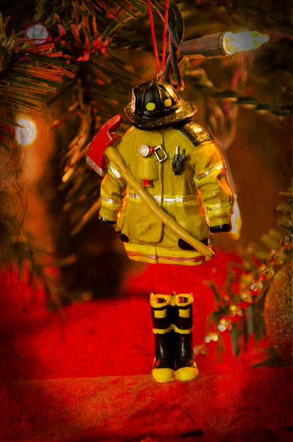 Fire Gear Christmas  Photograph by Susan McMenamin
