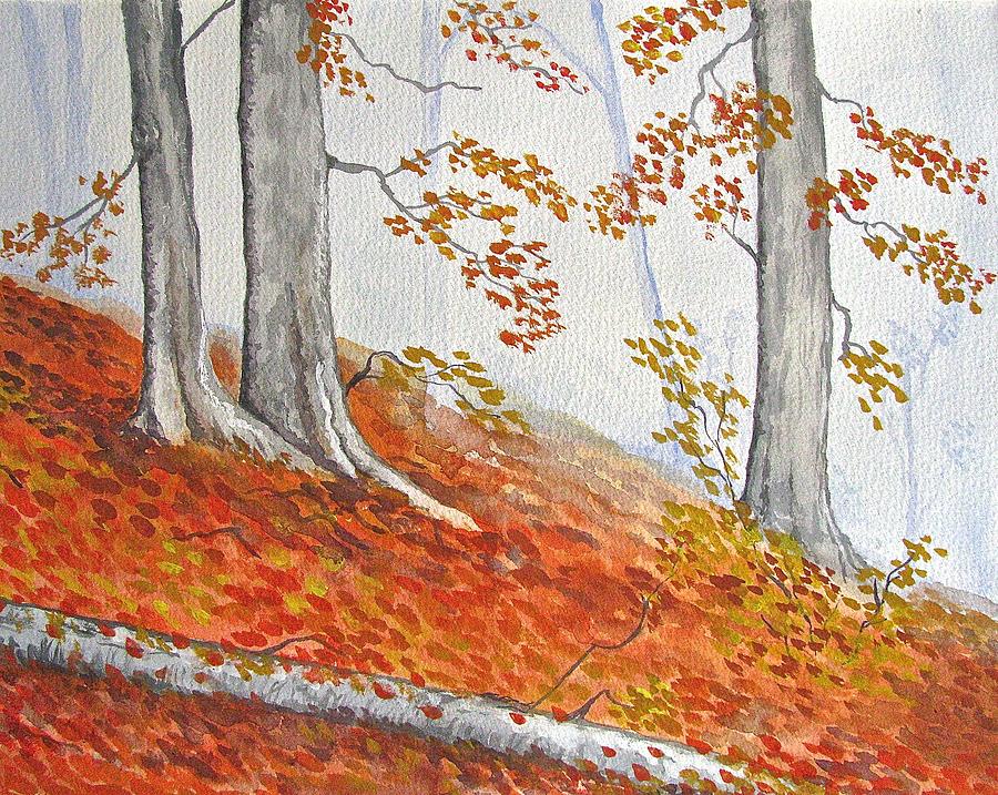 Fire in the Mist Painting by Linda Williams