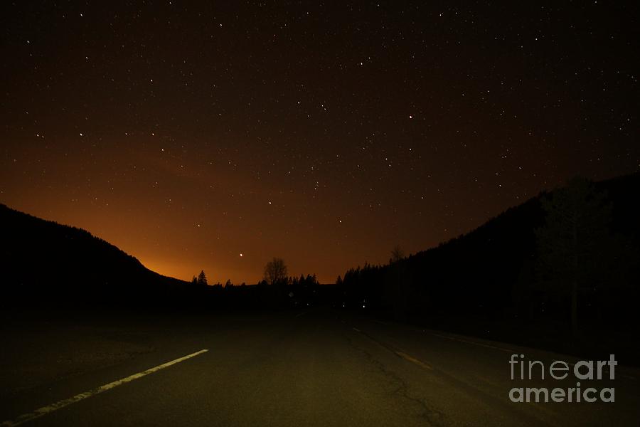 Fire in the night sky Photograph by Kemper Allison - Fine Art America