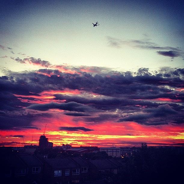 Sunset Photograph - Fire In The Sky Again! #london #sunset by Andrea Drudikova