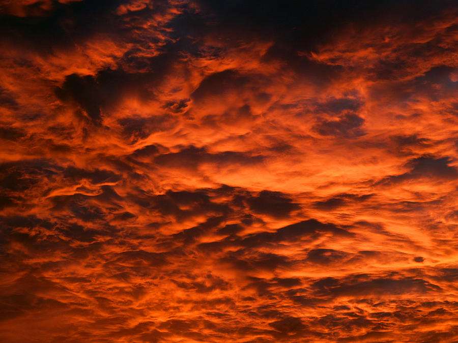 Fire In The Sky Photograph by Bob Johnson