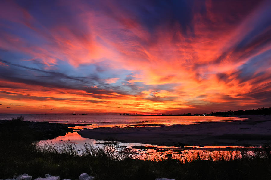 Fire in the Sky Photograph by Brian Wright