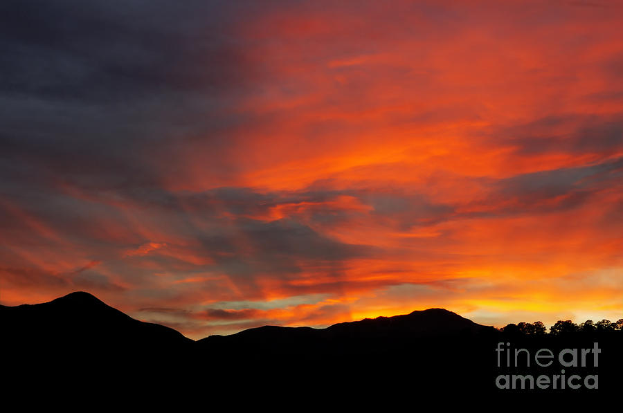 Fire In The Sky Colorado Photograph by Bob Christopher