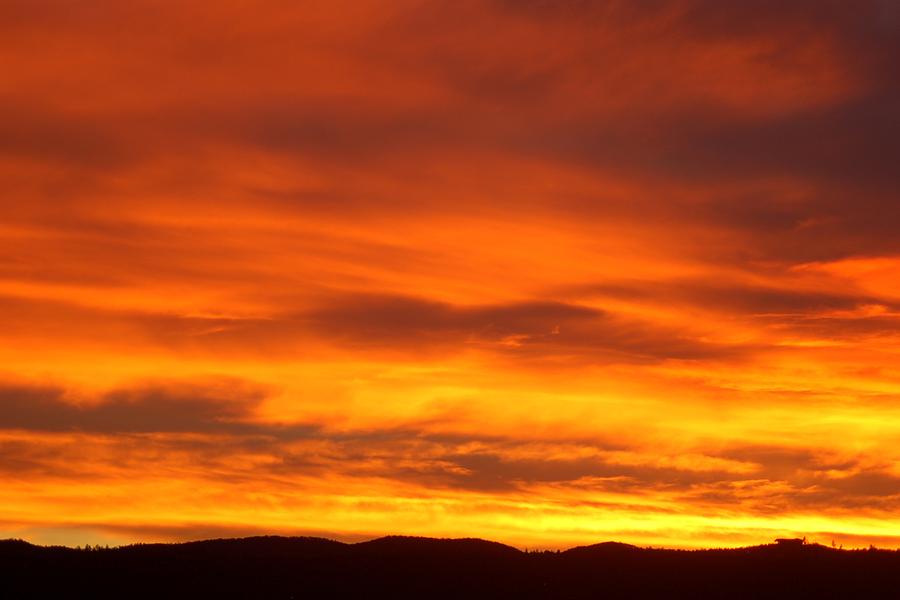 Fire in the Sky Photograph by Greni Graph