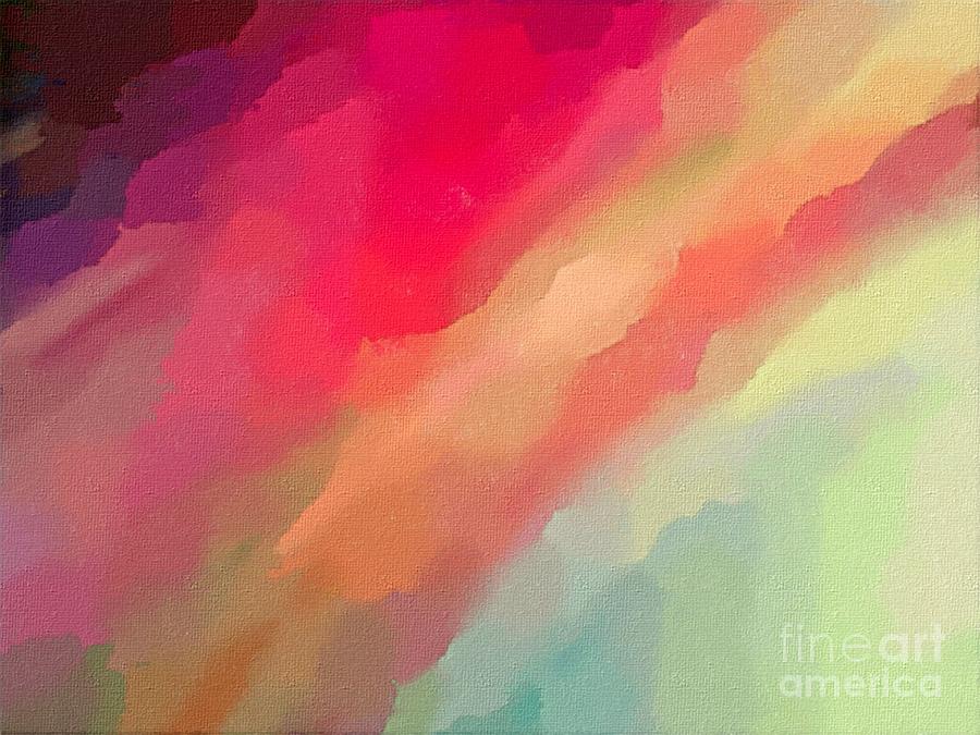 Abstract Digital Art - Fire in the Sky by Dolly Mohr