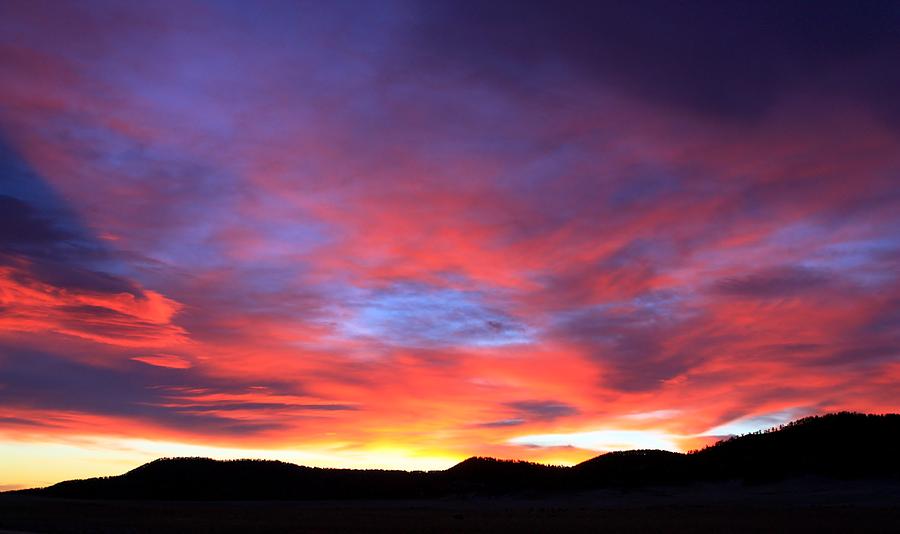 Fire In The Sky Photograph by Donald J Gray - Fine Art America