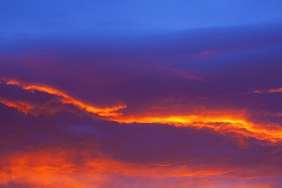 Fire In The Sky Photograph by Greg Wells