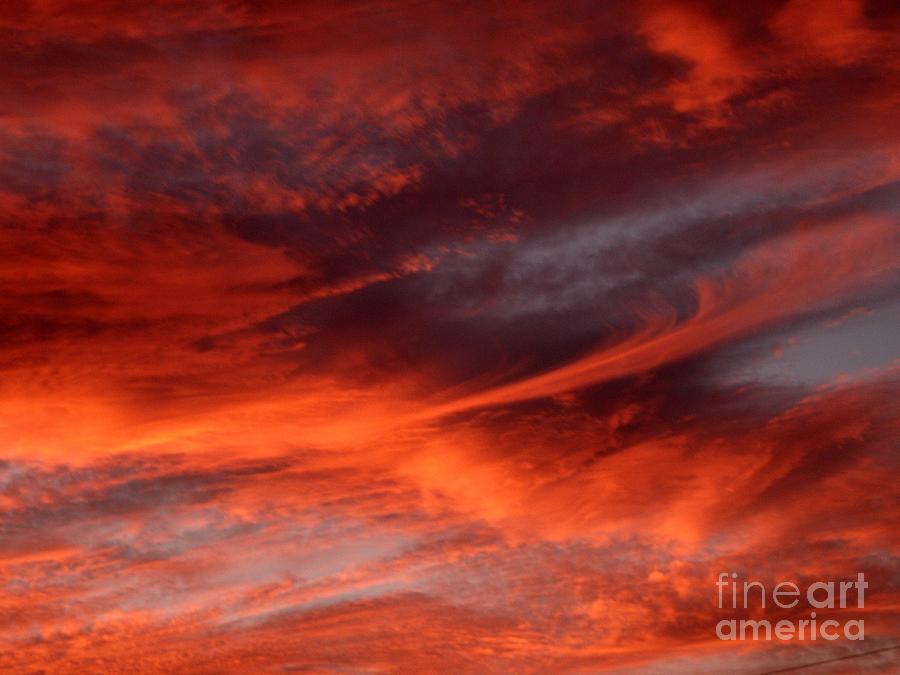 Sunset Photograph - Fire in the Sky by Julia Walsh Sunset Photograph - Fire in the Sky by Julia Walsh