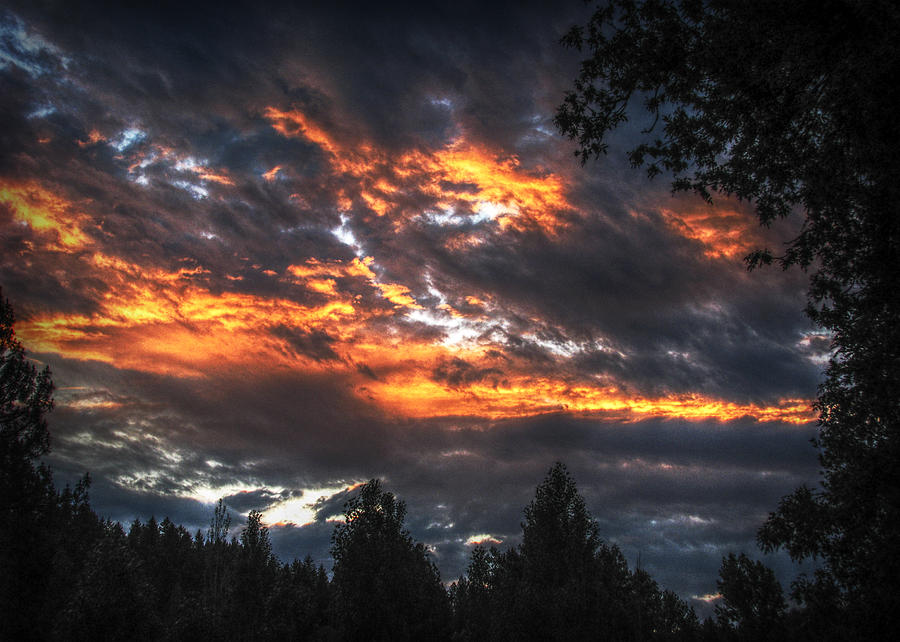 Fire in the Sky Photograph by Melanie Lankford Photography